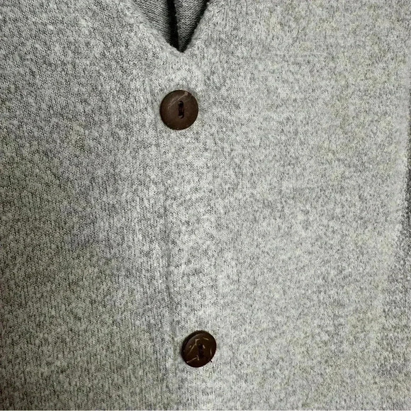Monteau  Sweater Dress Buttons Grey Size Small - Picture 4 of 16